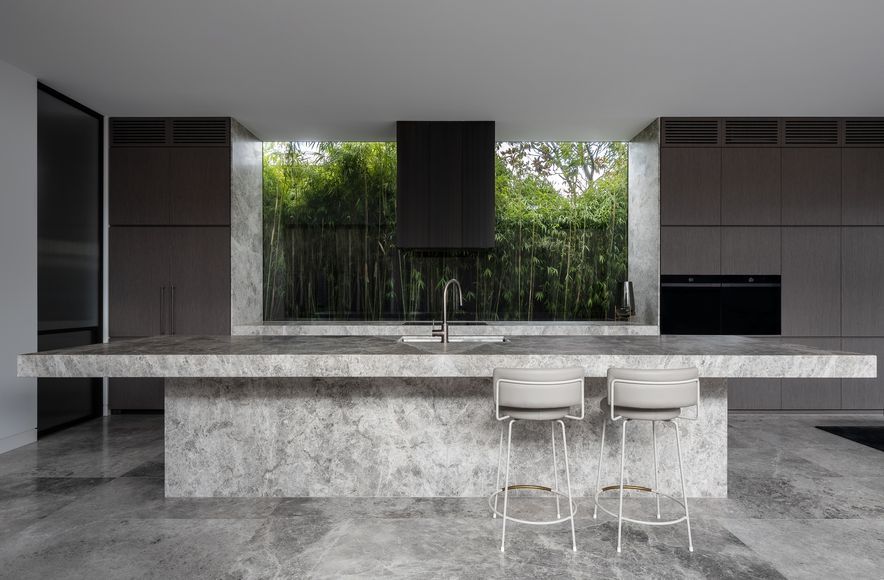 House of Bronzed Steel and Stone