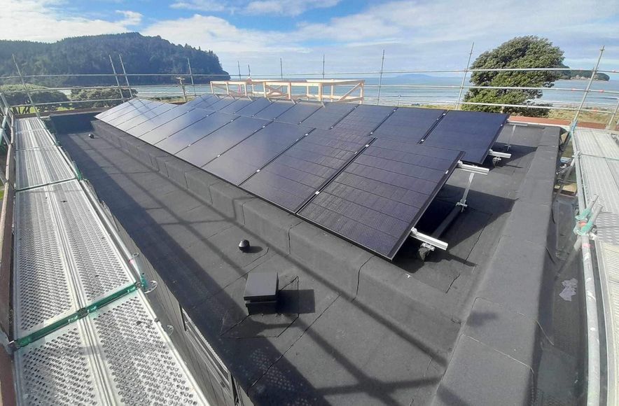 Membrane Roof - Solar Panel Plinth