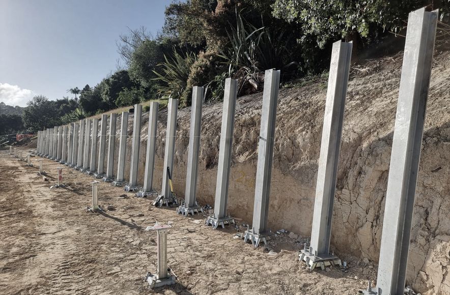 Retaining Wall, Kauri Park School, Birkenhead