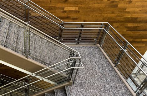 Mesh Balustrades for Contemporary Campus