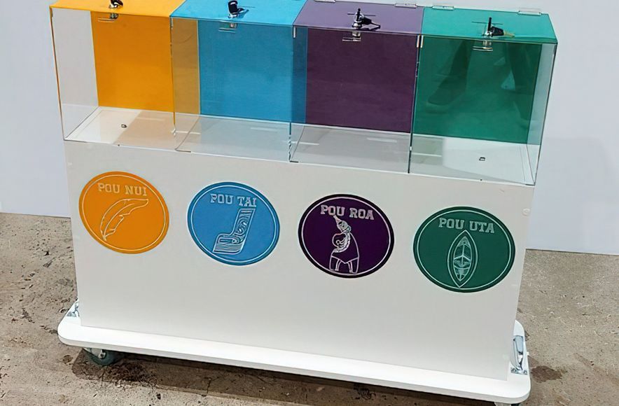 Acrylic School House Point Token Trolley