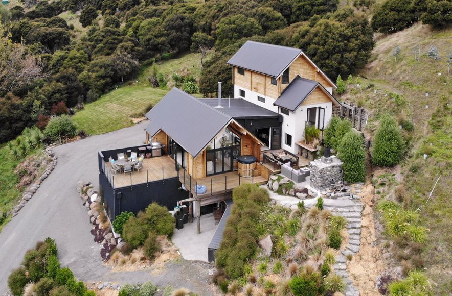 Split Level Timber Home on a Hill. Build & Design in Tai Tapu.
