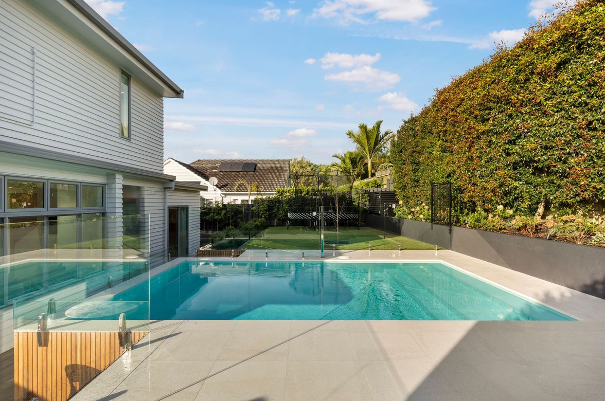 An intensive interior renovation and pool addition