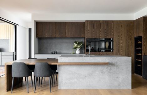 Two Dekton Colours To Match Wood In Kitchens & Bathrooms