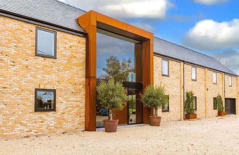 Modern architectural design and traditional materials