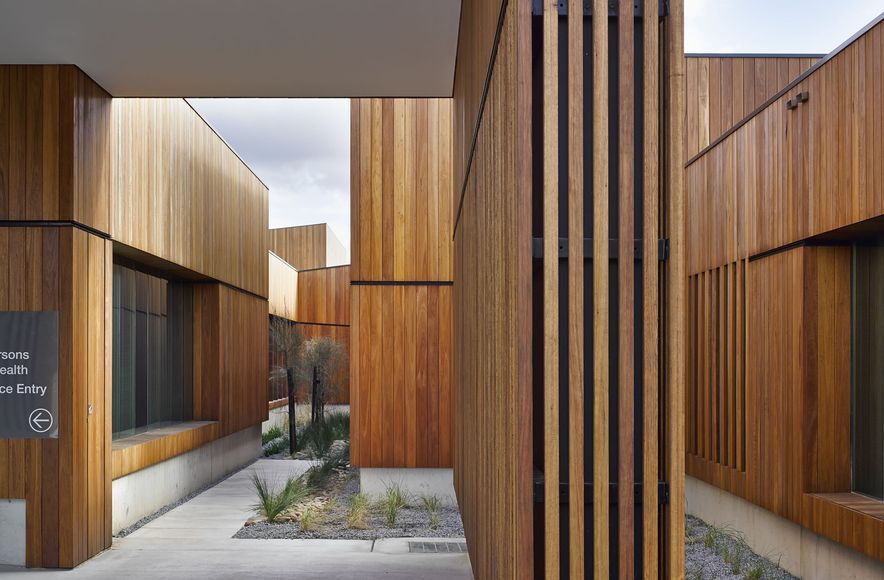 CUTEK® protects timber on the award-winning Dandenong Mental Health facility, enhancing the natural warmth and beauty of Blackbutt timber with eco-friendly CUTEK®